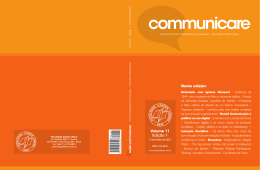 Communicare – Volume 11, Edição 1