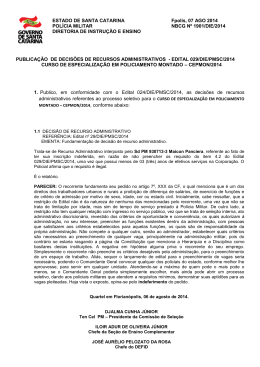 edital n. 029/DIE/PMSC/2014. - Polícia Militar de Santa Catarina