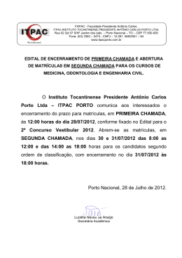 O Instituto Tocantinense Presidente Antônio Carlos Porto Ltda