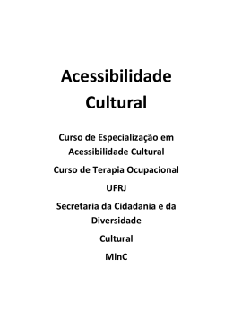 Acessibilidade Cultural