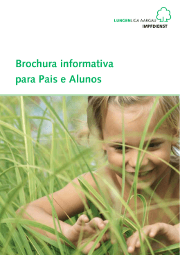 Brochura informativa para Pais e Alunos