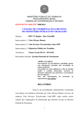Processo PGT/CCR/nº 7008/2014 - Ministério Público do Trabalho