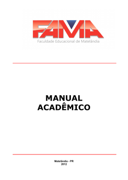 Manual Acadêmico atualizado