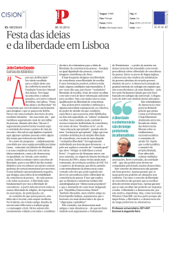 "Festa das ideias e da liberdade em Lisboa", in Público, 6 de