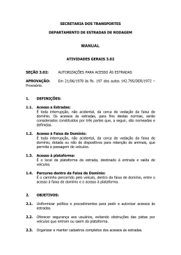 Manual DER Seção 3.02