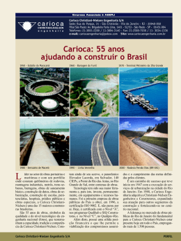Carioca: 55 anos ajudando a construir o Brasil