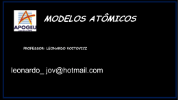 Modelos atômicos – Prof. Leonardo