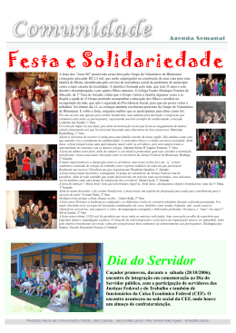 Festa e Solidariedade - Justiça Federal de Santa Catarina