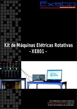 Kit de Máquinas Elétricas Rotativas - XE801 -