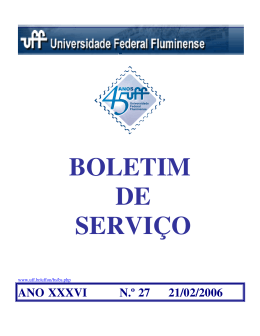 027, de 21/2/2006 - Universidade Federal Fluminense