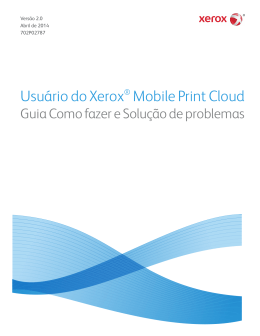 Usuário do Xerox® Mobile Print Cloud