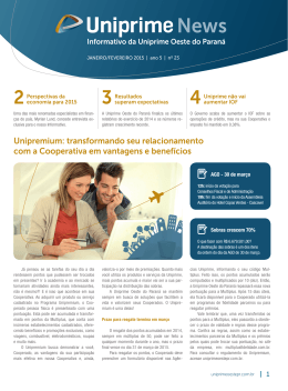 Unipremium: transformando seu relacionamento com a Cooperativa