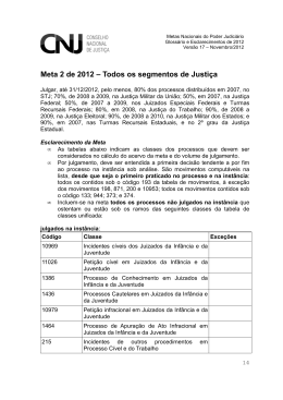 Meta 2 de 2012 - Tribunal de Justiça do Estado de Roraima