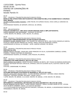 13/03/2008 - Quinta Feira 09:00-18:00 CENTRO DE CONVENÇÕES