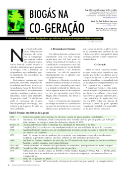 CO-GERAÇÃO - Biotecnologia