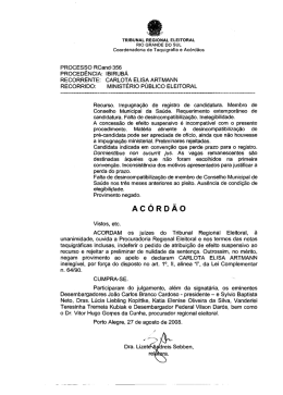 processo RCand 356 - Tribunal Regional Eleitoral do Rio Grande