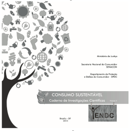 SENACON - Caderno: Consumo Sustentável