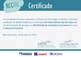 Certificados RCC Recursos Humanos