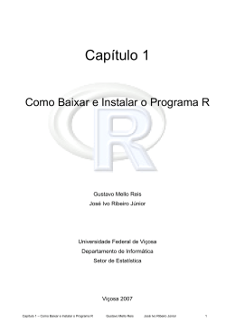 Capítulo 1 - Estatística no Programa R