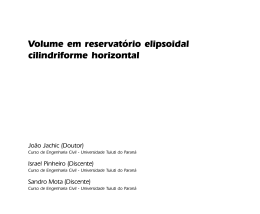 145 Volume em reservatório elipsoidal cilindriforme horizontal
