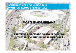 Mobilidade Urbana - Perfeitura do Rio de Janeiro.
