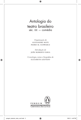 Antologia do Teatro Brasileiro (Século XIX)