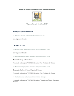 13 de abril de 2015 - Câmara Municipal de Lamego