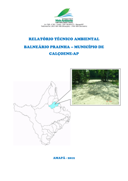 Relatório Técnico Calçoene_Balneário Prainha