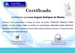 Certificamos que Lucas Augusto Rodrigues de Oliveira