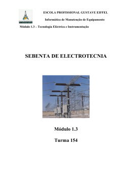 Tecnologia Eléctrica e Instrumentação