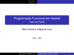 Tipos em Haskell