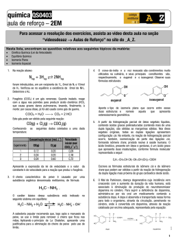 química QS0403 - Colégio e Vestibular de A a Z