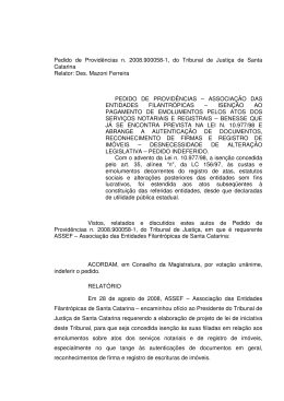 n. 2008.900058-1 - Tribunal de Justiça de Santa Catarina