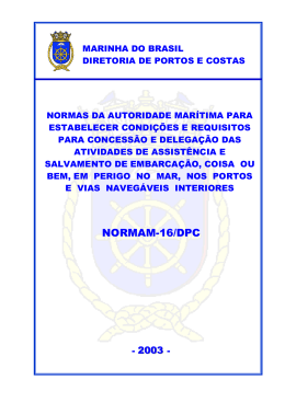 NORMAM-16/DPC - Marinha do Brasil