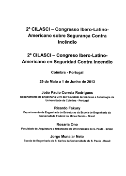2° CILASCI, Congresso Ibero-Latino