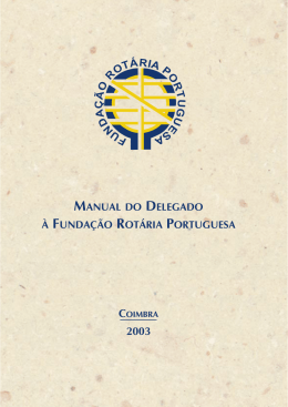 Manual do Delegado - Rotary em Portugal
