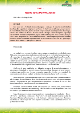 Texto 7 - UFES - Universidade Federal do Espírito Santo