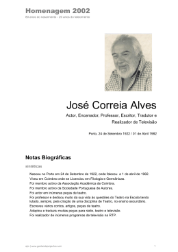 José Correia Alves (1922