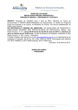 pregão nº 028/2014 - Prefeitura Municipal de Araucaria