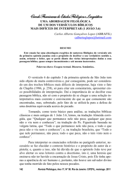 1 João, 3.6 - CiFEFiL - Círculo Fluminense de Estudos Filológicos e