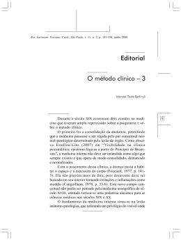 191 Editorial O método clínico – 3