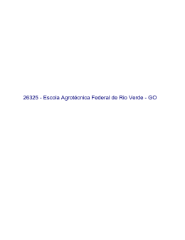 26325 - Escola Agrotécnica Federal de Rio Verde