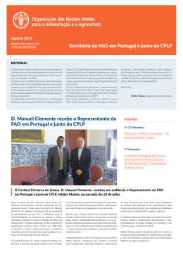 Escritório da FAO em Portugal e junto da CPLP