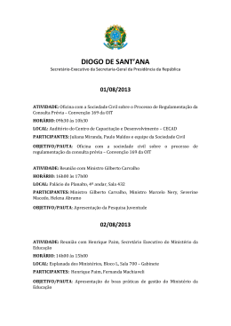 DIOGO DE SANT`ANA - Secretaria-Geral da Presidência da República