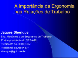 Palestra de Ergonomia – Telemar 18-11-2002