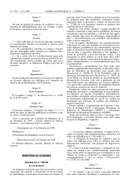 Decreto-Lei n.° 462/99 de 5 de Novembro