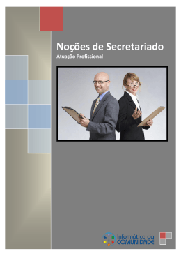 Noções de Secretariado - Informática da Comunidade