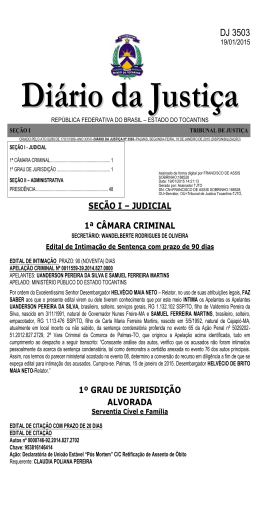 DJ 3503 - Tribunal de Justiça do Estado do Tocantins