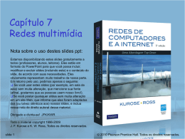 Capítulo 7 Redes multimídia