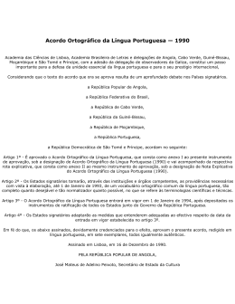 Acordo Ortográfico da Língua Portuguesa — 199